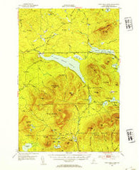 First Roach Pond Maine Historical topographic map, 1:62500 scale, 15 X 15 Minute, Year 1952