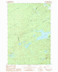 Fisher Ponds Maine Historical topographic map, 1:24000 scale, 7.5 X 7.5 Minute, Year 1989
