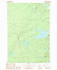 Fisher Ponds Maine Historical topographic map, 1:24000 scale, 7.5 X 7.5 Minute, Year 1989