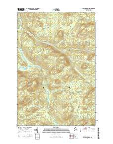 Five Finger Brook Maine Current topographic map, 1:24000 scale, 7.5 X 7.5 Minute, Year 2014