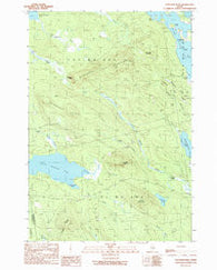 Fletcher Peak Maine Historical topographic map, 1:24000 scale, 7.5 X 7.5 Minute, Year 1990
