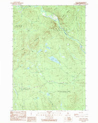 Foley Pond Maine Historical topographic map, 1:24000 scale, 7.5 X 7.5 Minute, Year 1989