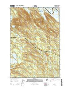 Forest Maine Current topographic map, 1:24000 scale, 7.5 X 7.5 Minute, Year 2014