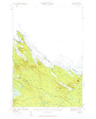 Forest Maine Historical topographic map, 1:62500 scale, 15 X 15 Minute, Year 1940