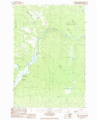 Forks of Machias Maine Historical topographic map, 1:24000 scale, 7.5 X 7.5 Minute, Year 1986