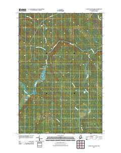 Forks of Machias Maine Historical topographic map, 1:24000 scale, 7.5 X 7.5 Minute, Year 2011