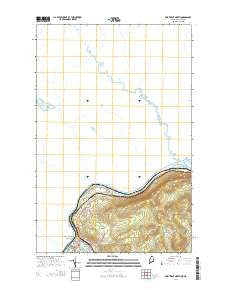 Fort Kent North Maine Current topographic map, 1:24000 scale, 7.5 X 7.5 Minute, Year 2014