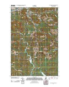 Fort Kent South Maine Historical topographic map, 1:24000 scale, 7.5 X 7.5 Minute, Year 2011