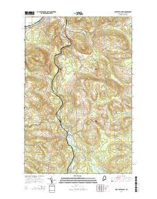 Fort Kent South Maine Current topographic map, 1:24000 scale, 7.5 X 7.5 Minute, Year 2014