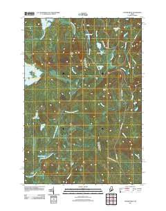 Foster Ridge Maine Historical topographic map, 1:24000 scale, 7.5 X 7.5 Minute, Year 2011