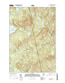 Foster Ridge Maine Current topographic map, 1:24000 scale, 7.5 X 7.5 Minute, Year 2014