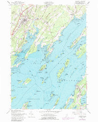 Freeport Maine Historical topographic map, 1:24000 scale, 7.5 X 7.5 Minute, Year 1957