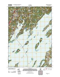Freeport Maine Historical topographic map, 1:24000 scale, 7.5 X 7.5 Minute, Year 2011