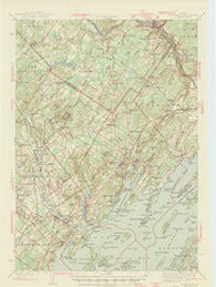 Freeport Maine Historical topographic map, 1:62500 scale, 15 X 15 Minute, Year 1944