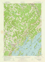 Freeport Maine Historical topographic map, 1:62500 scale, 15 X 15 Minute, Year 1957