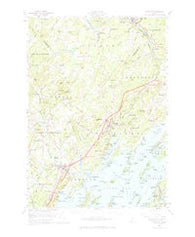 Freeport Maine Historical topographic map, 1:62500 scale, 15 X 15 Minute, Year 1957