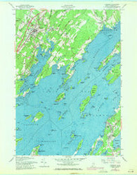 Freeport Maine Historical topographic map, 1:24000 scale, 7.5 X 7.5 Minute, Year 1957