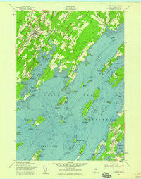 Freeport Maine Historical topographic map, 1:24000 scale, 7.5 X 7.5 Minute, Year 1957