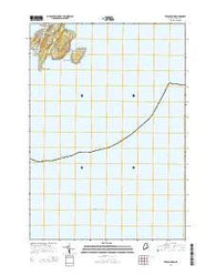 Frenchboro Maine Current topographic map, 1:24000 scale, 7.5 X 7.5 Minute, Year 2014