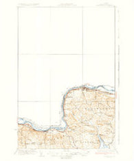 Frenchville Maine Historical topographic map, 1:62500 scale, 15 X 15 Minute, Year 1935