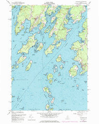 Friendship Maine Historical topographic map, 1:24000 scale, 7.5 X 7.5 Minute, Year 1955