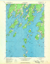 Friendship Maine Historical topographic map, 1:24000 scale, 7.5 X 7.5 Minute, Year 1955