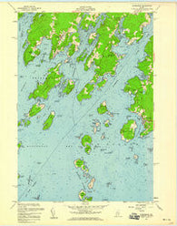 Friendship Maine Historical topographic map, 1:24000 scale, 7.5 X 7.5 Minute, Year 1955