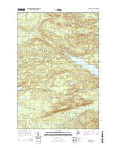 Frost Pond Maine Current topographic map, 1:24000 scale, 7.5 X 7.5 Minute, Year 2014