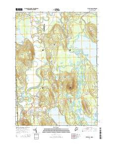 Fryeburg Maine Current topographic map, 1:24000 scale, 7.5 X 7.5 Minute, Year 2014