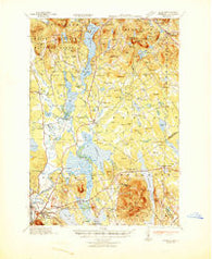 Fryeburg Maine Historical topographic map, 1:62500 scale, 15 X 15 Minute, Year 1941