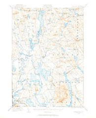 Fryeburg Maine Historical topographic map, 1:62500 scale, 15 X 15 Minute, Year 1909