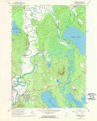 Fryeburg Maine Historical topographic map, 1:24000 scale, 7.5 X 7.5 Minute, Year 1963