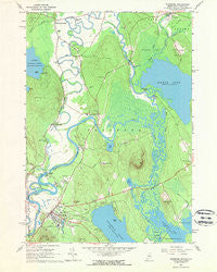 Fryeburg Maine Historical topographic map, 1:24000 scale, 7.5 X 7.5 Minute, Year 1963