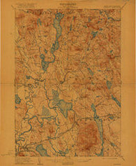Fryeburg Maine Historical topographic map, 1:62500 scale, 15 X 15 Minute, Year 1911