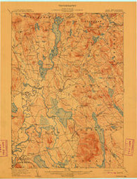 Fryeburg Maine Historical topographic map, 1:62500 scale, 15 X 15 Minute, Year 1911