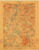 Fryeburg Maine Historical topographic map, 1:62500 scale, 15 X 15 Minute, Year 1911