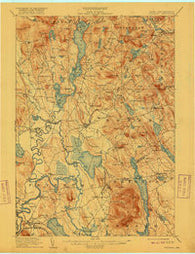 Fryeburg Maine Historical topographic map, 1:62500 scale, 15 X 15 Minute, Year 1911