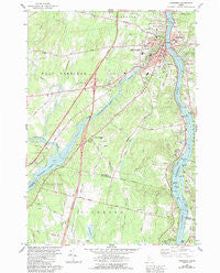 Gardiner Maine Historical topographic map, 1:24000 scale, 7.5 X 7.5 Minute, Year 1980