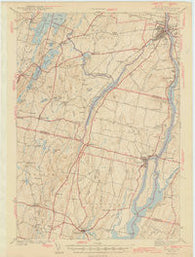 Gardiner Maine Historical topographic map, 1:62500 scale, 15 X 15 Minute, Year 1980