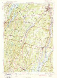 Gardiner Maine Historical topographic map, 1:62500 scale, 15 X 15 Minute, Year 1943