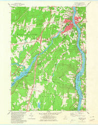 Gardiner Maine Historical topographic map, 1:24000 scale, 7.5 X 7.5 Minute, Year 1980