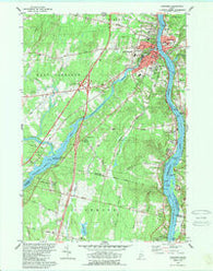 Gardiner Maine Historical topographic map, 1:24000 scale, 7.5 X 7.5 Minute, Year 1980