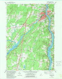 Gardiner Maine Historical topographic map, 1:24000 scale, 7.5 X 7.5 Minute, Year 1980