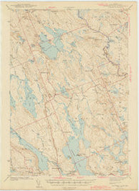 Gardner Lake Maine Historical topographic map, 1:62500 scale, 15 X 15 Minute, Year 1943