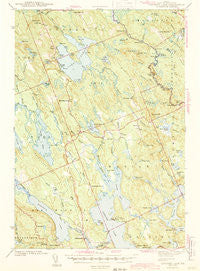 Gardner Lake Maine Historical topographic map, 1:62500 scale, 15 X 15 Minute, Year 1943