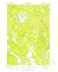 Gardner Lake Maine Historical topographic map, 1:62500 scale, 15 X 15 Minute, Year 1941