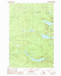 Gardner Pond Maine Historical topographic map, 1:24000 scale, 7.5 X 7.5 Minute, Year 1985