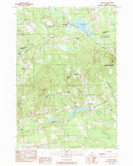 Garland Maine Historical topographic map, 1:24000 scale, 7.5 X 7.5 Minute, Year 1983