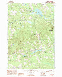 Garland Maine Historical topographic map, 1:24000 scale, 7.5 X 7.5 Minute, Year 1983