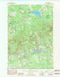 Garland Maine Historical topographic map, 1:24000 scale, 7.5 X 7.5 Minute, Year 1983
